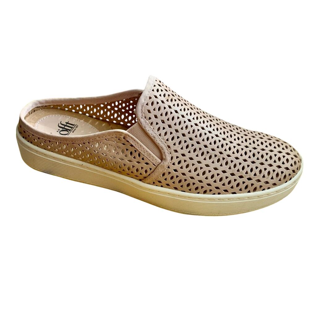 SOFFT Women’s Slip-On Leather Sneaker Padded Slides Somers II Taupe/Blush SIZE 9 - Picture 2 of 14
